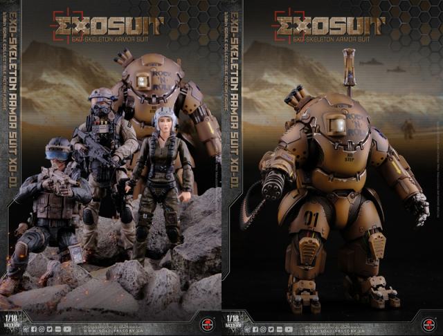 ミリタリー SoldierStory SSE001 1/18Armor Suit XO-01 Soldier Story 1/18 SSE001 EXO-Skeleton Armor Suit XO-01
