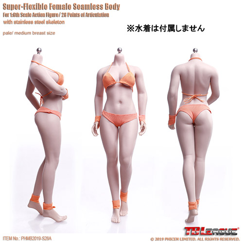 【TBLeague】Female Super Flexible Seamless Bodies PHMB2019-S28A (pale