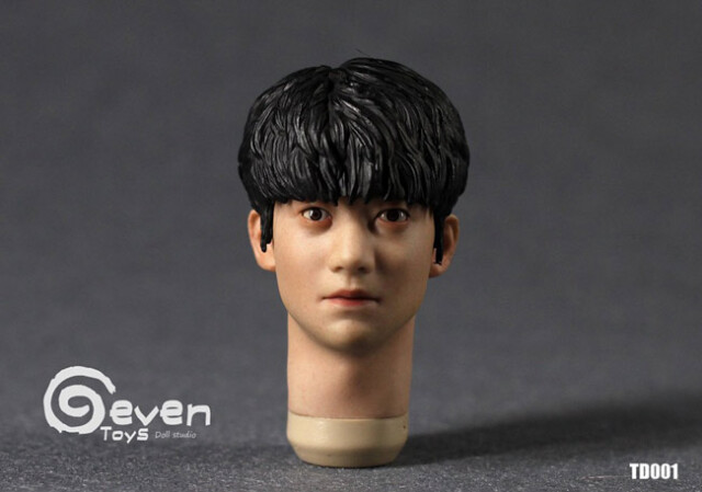 Seven Toys】1/6 ST-TD001/002/003 Asian male headsculpt(With