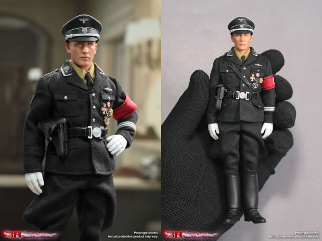 ドイツ軍フィギュア 1/6 フィギュア ドイツ軍戦車兵 クリスチャン・ベール似 WW.II