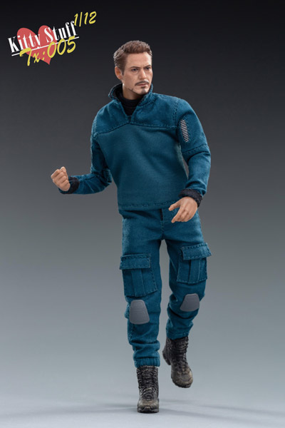 BANDAI - 子羊メリー　Qposketシリーズ　12体セット KITTY STUFF】TX005 1/12 Male Blue Suit Set アクティブ作業着