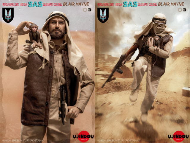 UJINDOU】UD90003 1/6 WW2 1942 BRITISH SAS LIEUTENANT COLONEL BLAIR