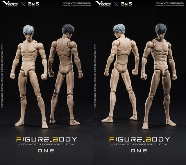 V Toys X BMS】VB002/VB003 1/12th action figure for custom