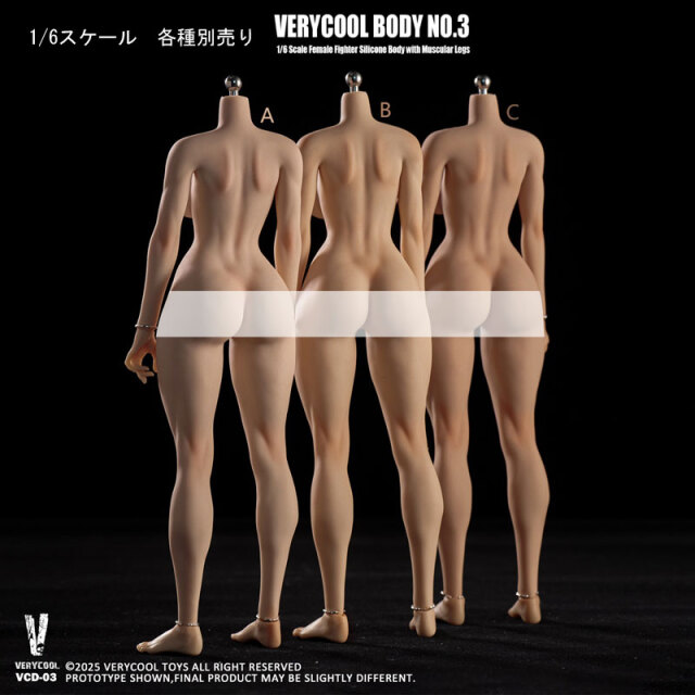 VeryCool】BODY NO.3 VCD-03 ABC 1/6 Silicone Female Body 1/6