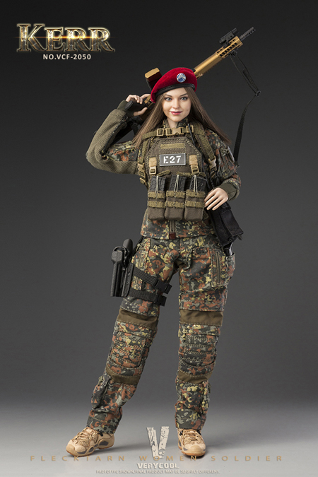 VeryCool】VCF-2050 1/6 FLECKTARN WOMEN SOLDIER-KERR フラックターム 