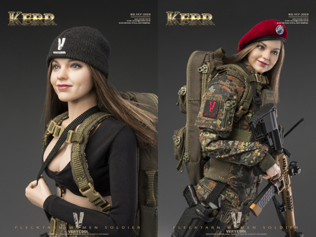VeryCool】VCF-2050 1/6 FLECKTARN WOMEN SOLDIER-KERR フラックターム 