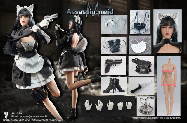 VERYCOOL 1/6 アサシンメイド ミシェル 特典付き VCF-2065 VeryCool】VCF-2065 1/6 Female Assassin Series Assassin Maid