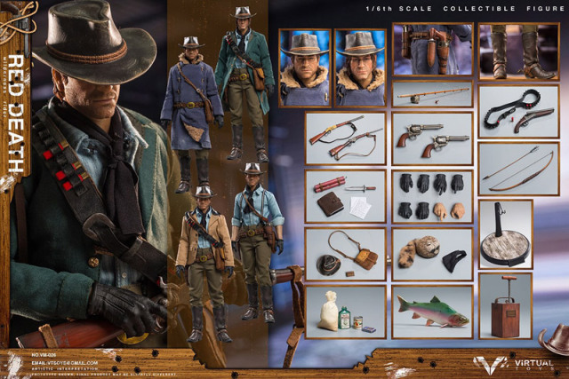 RED DEATH-WILDERNESS RIDER Wild West Cowboy(ワイルド・ウエスト・カウボーイ) 1/6 完成品 可動フィギュア(VM-026) VTS VTS】VM-026 1/6 RED DEATH-WILDERNESS RIDER Wild West Cowboy