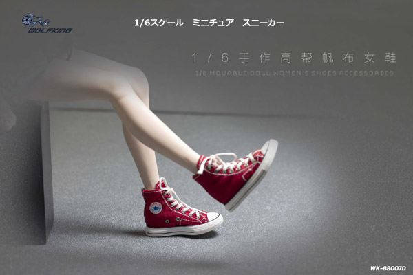7番リンク:1足2750円　1/6靴　人形用 スニーカー フィギュア 逆スウロー VICKY SECRET toys】VStoys 21XG73 ABCDEFGH Female sports