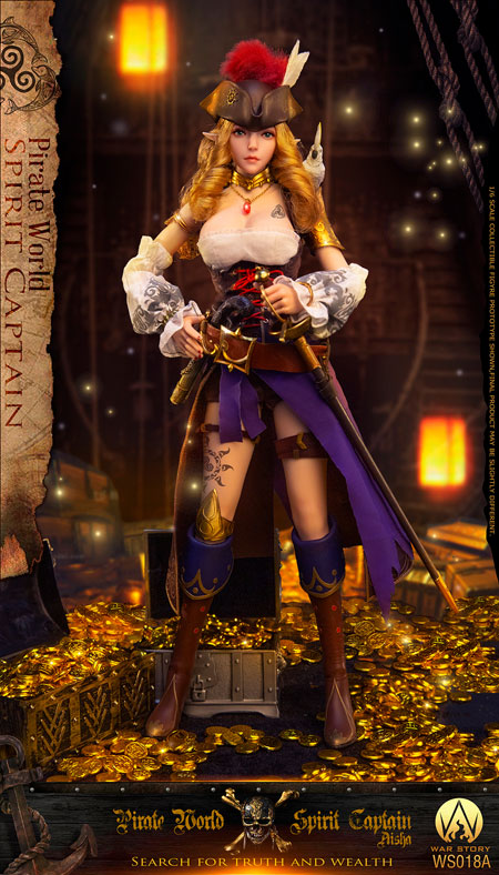1/6 キャプテン エルサ（WS018A） WAR STORY】WS018A 1/6 Pirate World Spirit Captain Elsa 女海賊