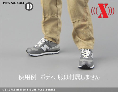 X-TOYS】X-014 1/6スケール 男性フィギュア用スニーカー