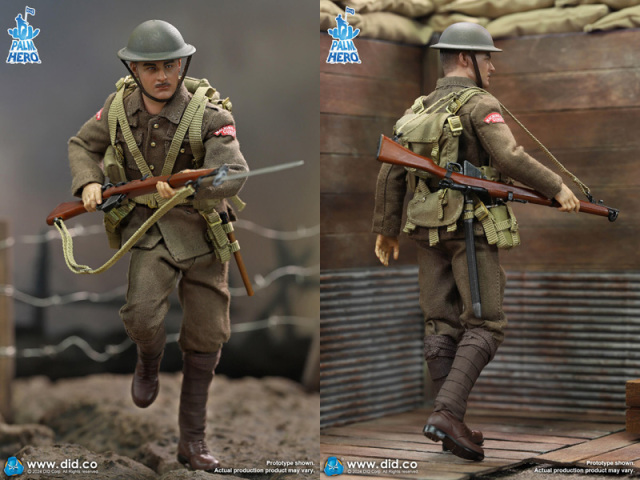 DID】XB80028 1/12 British Infantry - Albert Brown 第一次世界大戦