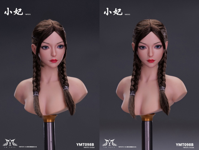 [AC]YMTOYS 1/6 女性 アジア ガール 可動 アクション フィギュア用 可動眼 ヘッド 頭 YMT100 D YMtoys】YMT098 A/B/C/D/E/F 1/6 Movable Eye Female Headsculpt 小妃