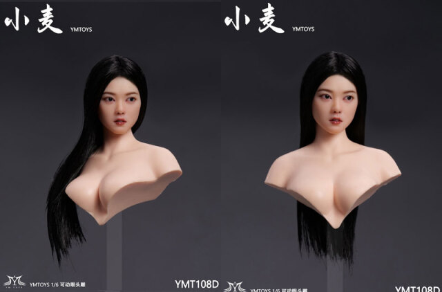 YMtoys】YMT108 A/B/C/D/E/F 1/6 Movable Eye Female Headsculpt