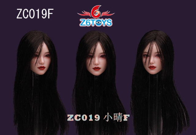 Z6TOYS】ZC019 A/B/C/D/E/F 1/6 Movable Eye Beauty Headsculpt アジア系