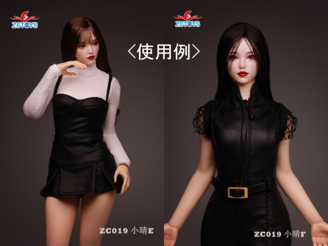 Z6TOYS】ZC019 A/B/C/D/E/F 1/6 Movable Eye Beauty Headsculpt アジア系