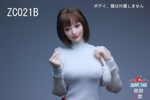 韓国人気♡No.18creditcard&No.26monthlyシーA6サイズ Z6TOYS】ZC021 A/B/C/D/E/F 1/6 Movable Eye Beauty Headsculpt アジア系
