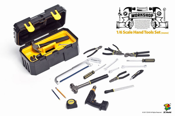 ZC World】1/6scale Hand Tools Set 1/6スケール 工具セット