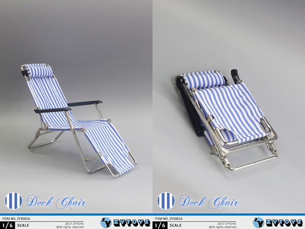 ZYTOYS】ZY3001 Beach Chair 1/6スケール ビーチチェア