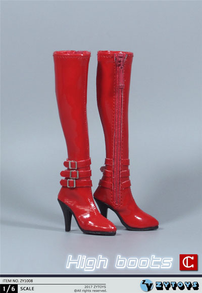 ZYTOYS】ZY1008 ABC ロングブーツ 1/6スケール 女性用シューズ
