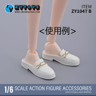 ZYTOYS】ZY1047 A/B Closed Toe Half Slippers 1/6 女性ドール用