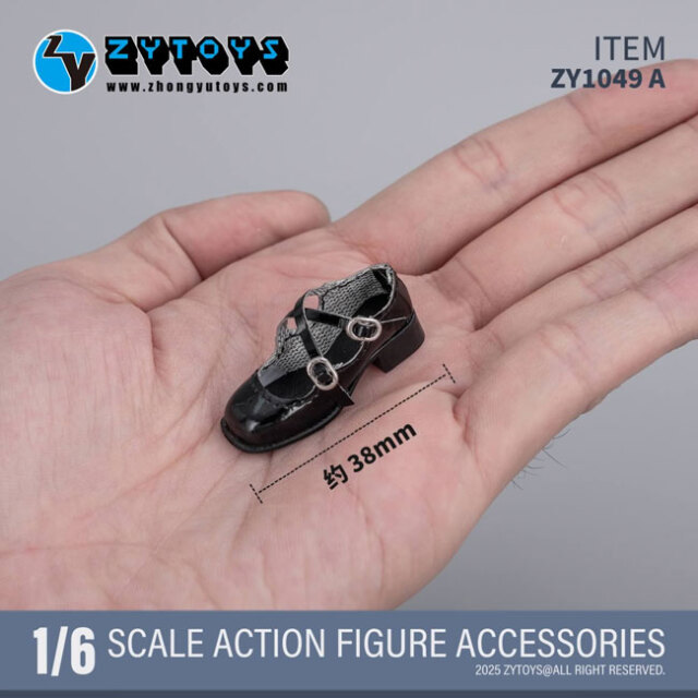 ZYTOYS】ZY1049 A/B JK 女性ドール用革靴 1/6スケール 女性用シューズ