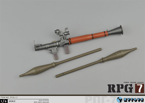 ZYTOYS】ZY16-17 RPG-7 木目調 1/6スケール 対戦車擲弾発射器