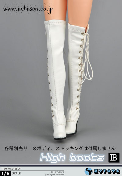 ZYTOYS】ZY16-26 AB ニーハイロングブーツ 1/6スケール 女性用