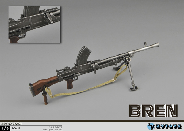 ZYTOYS】ZY2003 BREN 1/6スケール ブレン軽機関銃 ブレンガン