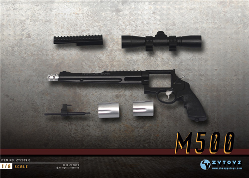 ZYTOYS】ZY2009 M1911、M9、M500、MK23、X26、Bython 1/6