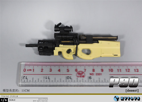 その他 P90 ZYTOYS】ZY2011AB P90 1/6スケール P90 PDW 短機関銃