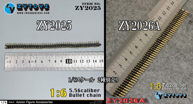 ZYTOYS】ZY2025/ZY2026A 1/6 5.56&7.62 Caliber