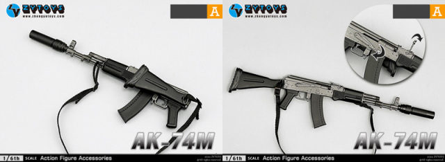 ZYTOYS】ZY2029 1/6 AK74M 5.45mmカラシニコフ自動小銃 1/6