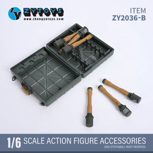 ZYTOYS】ZY2036 A/B 1/6 Stielhandgranate24 M24型柄付手榴弾 WW2