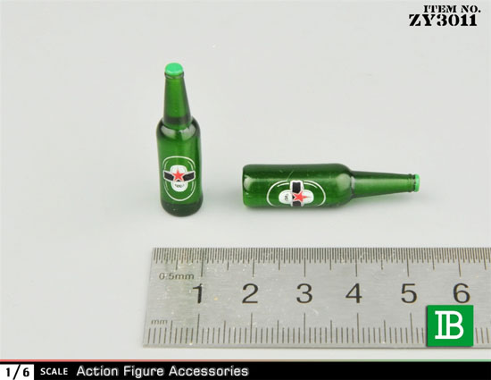 ZYTOYS】ZY3011AB 1/6スケール ジュース＆ビール 瓶 12本セット