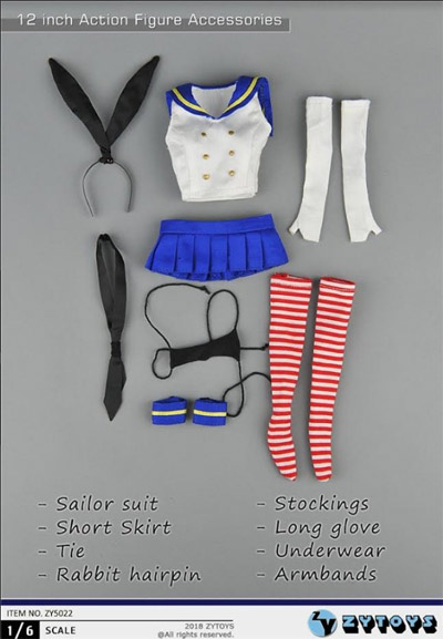 ZYTOYS】ZY5022 Sailor bunny セーラーバニー 1/6スケール 女性
