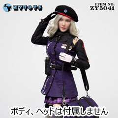 ZYTOYS】ZY5041 Female Military Uniform 女性ドール用軍服 制服 1/6