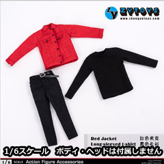 ZYTOYS】ZY5053 1/6 Male Red Clothes Set 男性フィギュア用 1/6