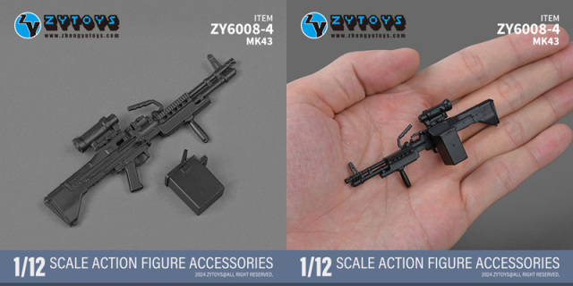 ZYTOYS】ZY6008 M1928 MK43 MK13 M200 M82A1 ライフル銃 軽機関銃 対物
