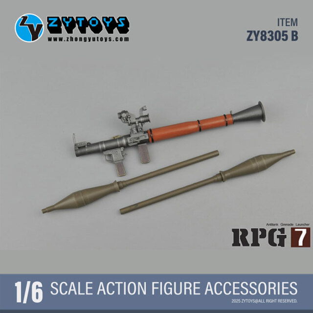 ZYTOYS】ZY8305B RPG-7 1/6スケール 対戦車擲弾発射器