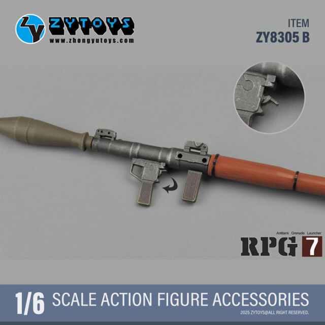 歴史浪漫　革命の銃声「長篠の戦い」 混合10種18体+ジオラマセット(非売品) ZYTOYS】ZY8305B RPG-7 1/6スケール 対戦車擲弾発射器