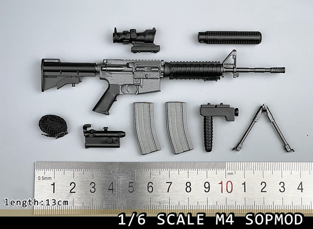 NoBrand)】M4 SOPMOD/M4+M203 アメリカ軍 主力ライフル銃 1/6スケール
