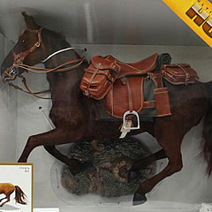 1/6スケール DID究極のリアルホース 全時代対応 E60029 サムライの馬 DID】ULTIMATE REALISTIC HORSE for all era Charging 馬(走る)鞍＝茶色