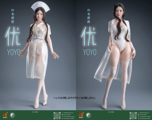 i8TOYS】I8-C008ABC 1/6 白光使途 YOYO ナース 看護師 ドレス