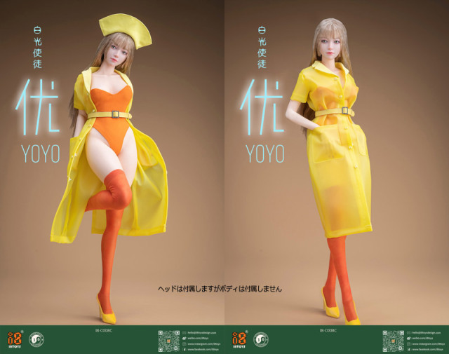 i8TOYS】I8-C008ABC 1/6 白光使途 YOYO ナース 看護師 ドレス