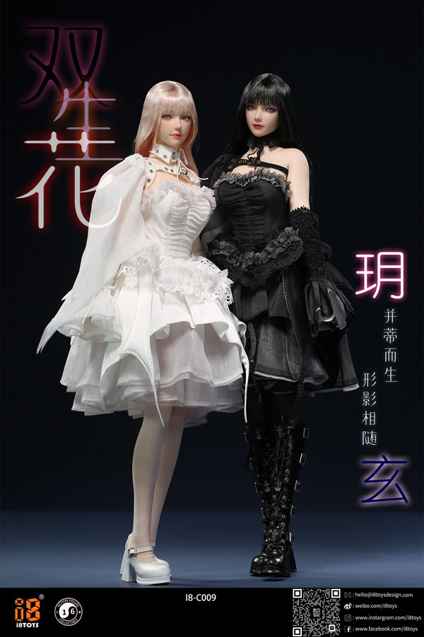 i8TOYS】I8-C009 X/Y 1/6 双生花 ゴシック ロリータ ドレス