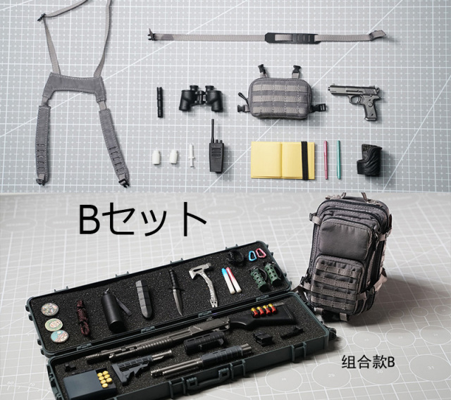 ミリタリー 小物セット i-bag】i-b04+i-b05 1/6 Mil-Tec Military Patrol Molle Assault Pack