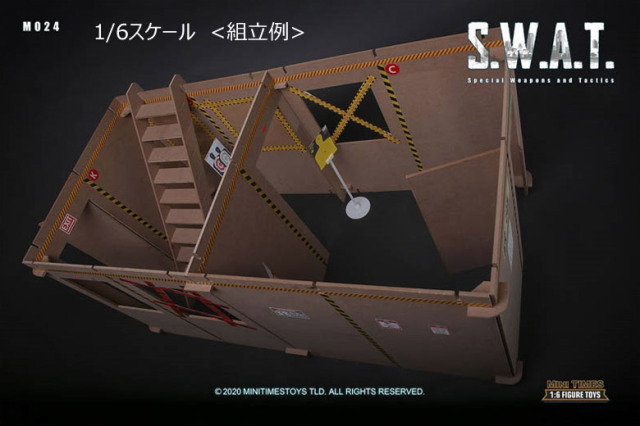 MiniTimesToys】MT-M024(情景単品) 1/6 SWAT Police Shoot House 情景