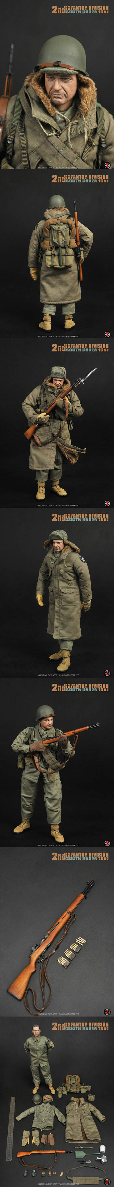 Soldier Story】1/6 2nd INFANTRY DIVISION SOUTH KOREA 1951 アメリカ