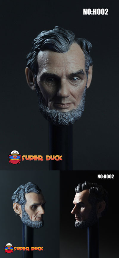 SUPERDUCK】H002 リンカーン大統領 1/6スケール 男性ヘッド